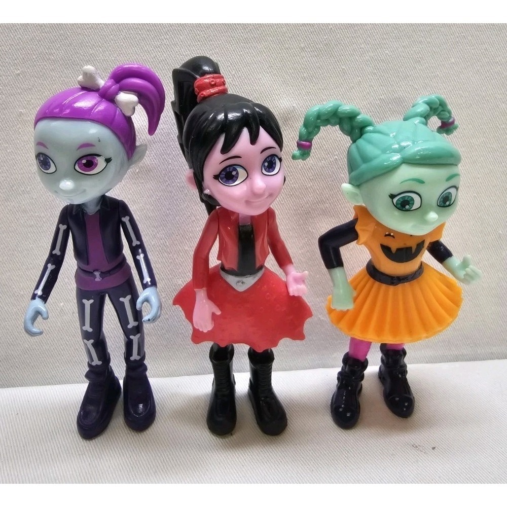 Super Monsters 4" Figures Playskool Hasbro Zoe Zombie Katya Witch Vida Skeleton